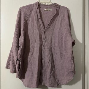 FP We The Free Purple Button Down